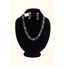 Vivarna Silver Necklace & Earrings Set