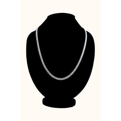 Elegant 24-Inch Sterling Silver Curb Chain Necklace Elegant 24-Inch Sterling Silver Curb Chain Necklace