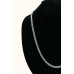 Elegant 24-Inch Sterling Silver Curb Chain Necklace
