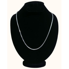 92.5 Sterling Silver 24in Box Chain Necklace