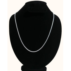 Elegant 24-Inch Sterling Silver Rope Chain Necklace