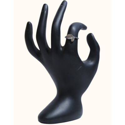 Oxidized 92.5 Sterling Silver Leaf Design Ring