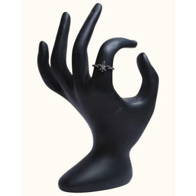 92.5 Sterling Silver Fleur-de-lis Ring with Subtle Accents