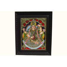 Tanjore Painting of Goddess Saraswati