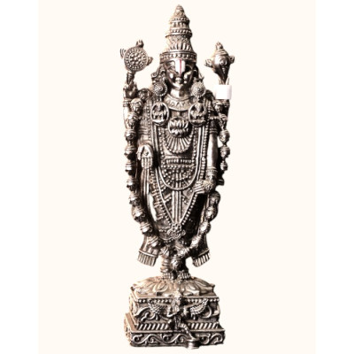 Majestic 92.5 Sterling Silver Standing Lord Venkateswara Idol Majestic 92.5 Sterling Silver Standing Lord Venkateswara Idol
