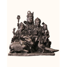 Exquisite 92.5 Sterling Silver Shiv Parivar Idol