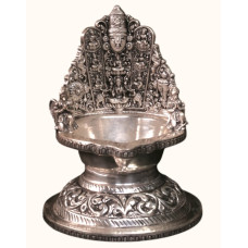 Exquisite 92.5 Sterling Silver Vishnu Dashavatara Deepam (Lamp) Exquisite 92.5 Sterling Silver Vishnu Dashavatara Deepam (Lamp)