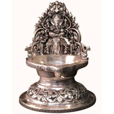  Vinayaka Silver Lamp