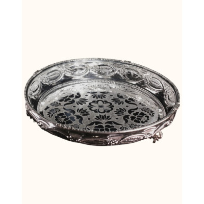Ornate Silver Pooja Thali
